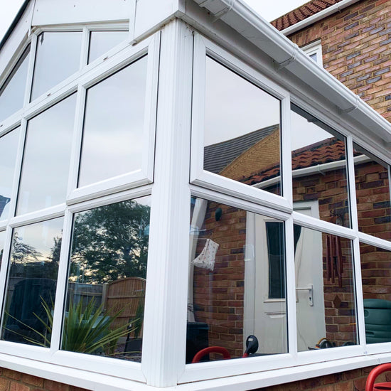 Window film on windows