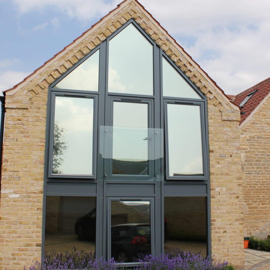 Gable end on house