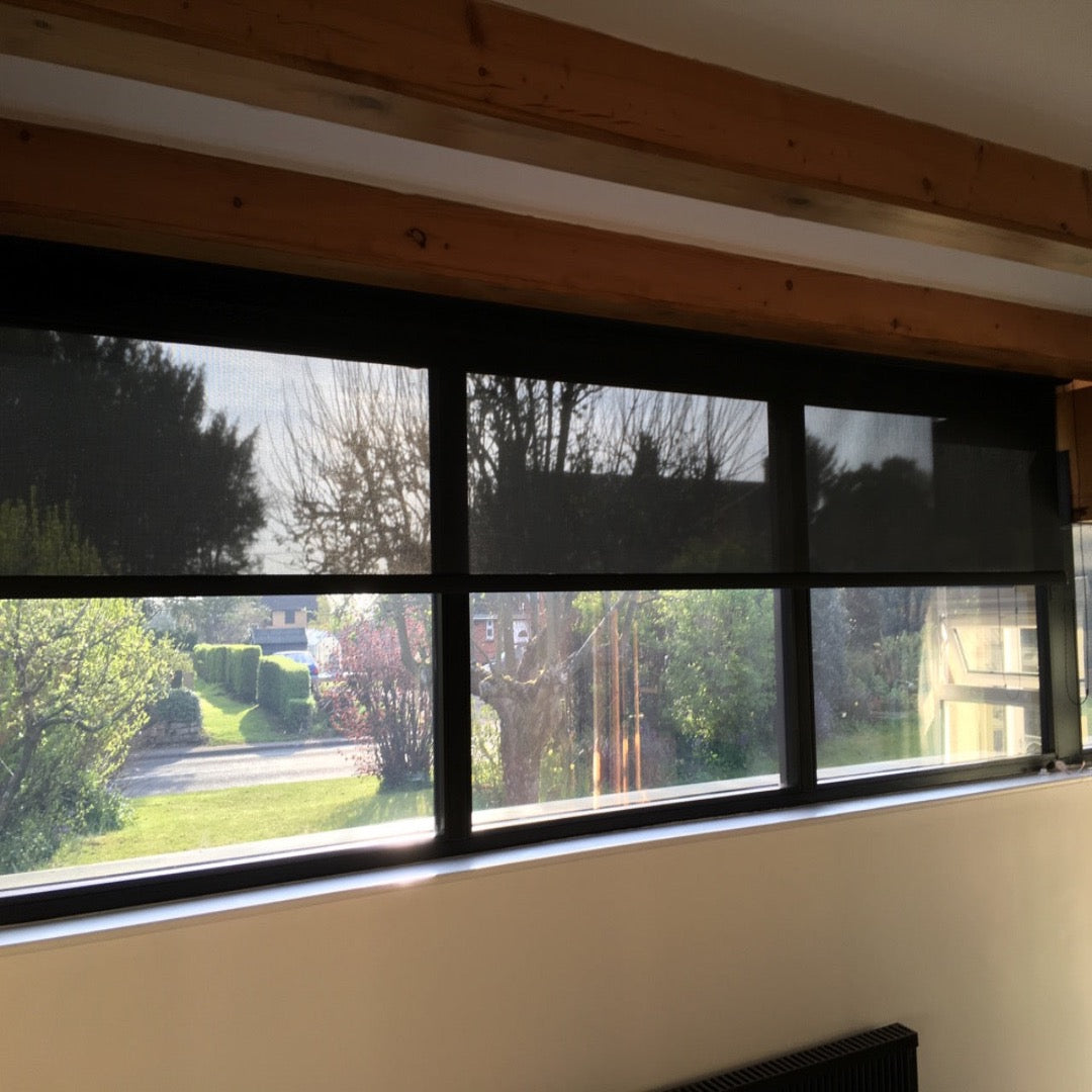 Motorised Screen Fabric Solar Blinds