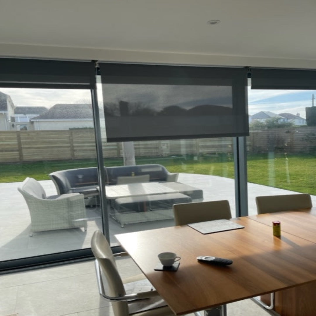 Motorised Screen Fabric Solar Blinds