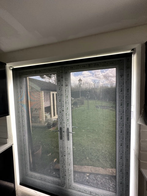 solar blind french doors