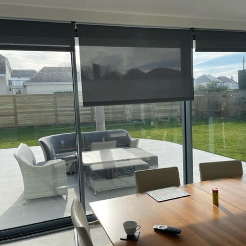 Solar blinds in customer's home