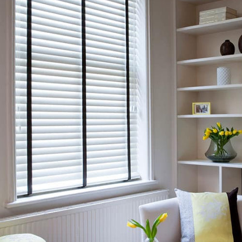 Blinds in living room