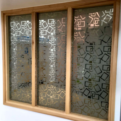 Patterned window film