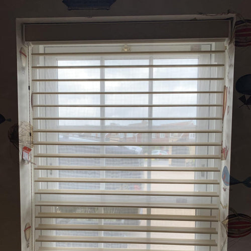 Blinds open in window