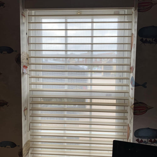 Blinds open in window