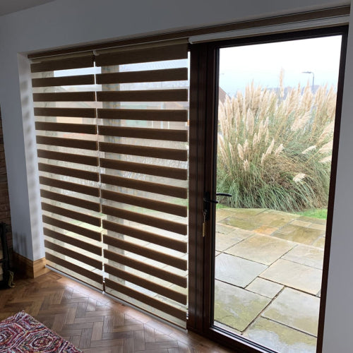 Blinds of bifold doors