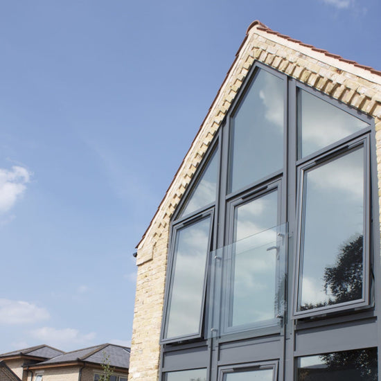 Glass gable end