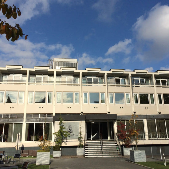 Commercial building with several windows