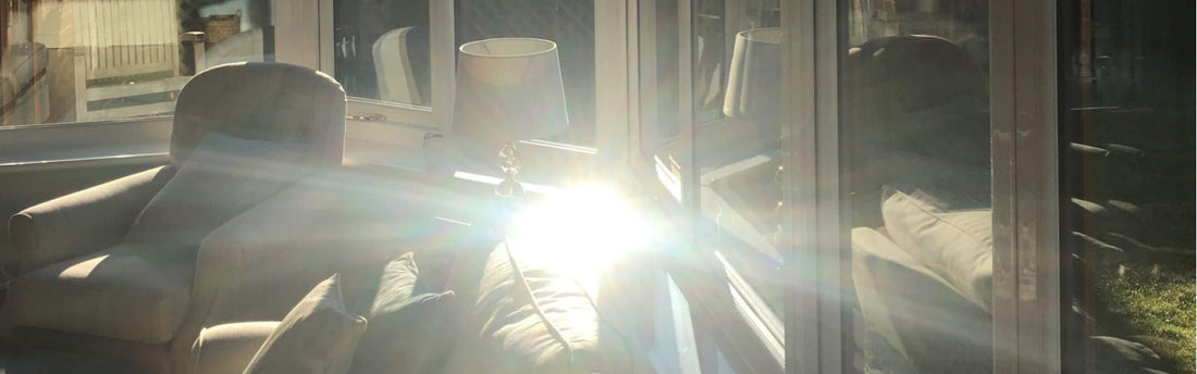 Window with sun glare