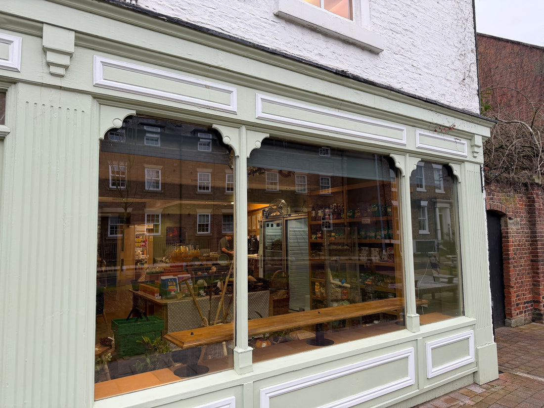 Solar Gard LX70 internal very light high performance window films fitted to traditional shopfront windows 