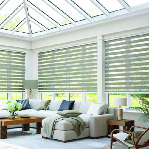 Blinds in a conservatory