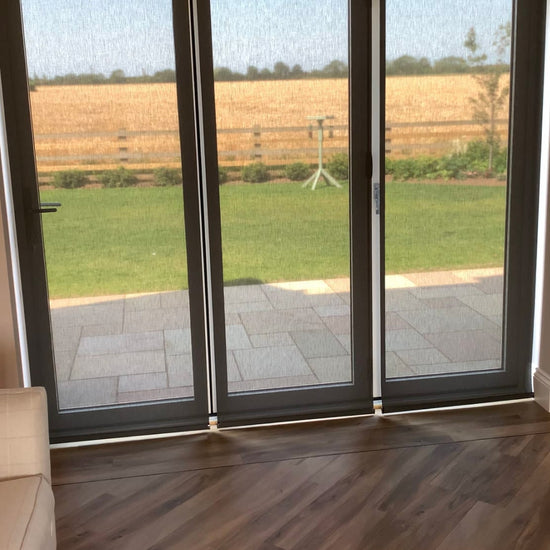 Bifold doors with blinds