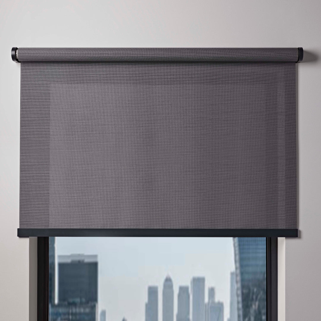 Manual screen fabric solar blind